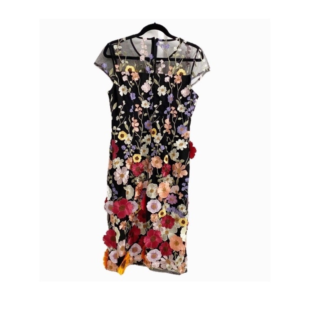 Anthea Crawford Dahlia FLORAL embroidered Shien Dress Taylor Swift Grammy Inspir - Picture 12 of 16